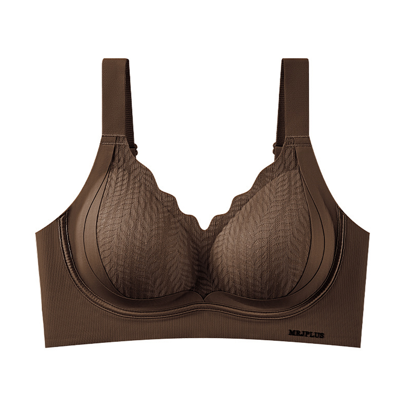 FallSweet Seamless Wireless Push Up Bra for Women Plus Size Soft Support Bralette