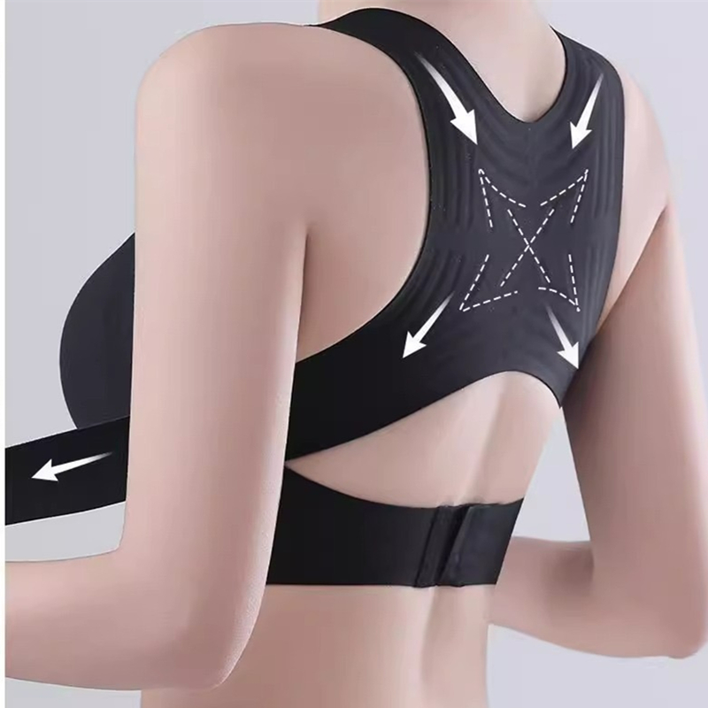 LiftEase Posture Support Bra Seamless Front Closure Wireless Push Up Bra