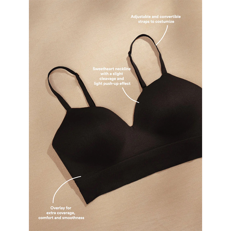 CurveLift Seamless Plus Size Wireless Bra with Full Support and Natural Shaping