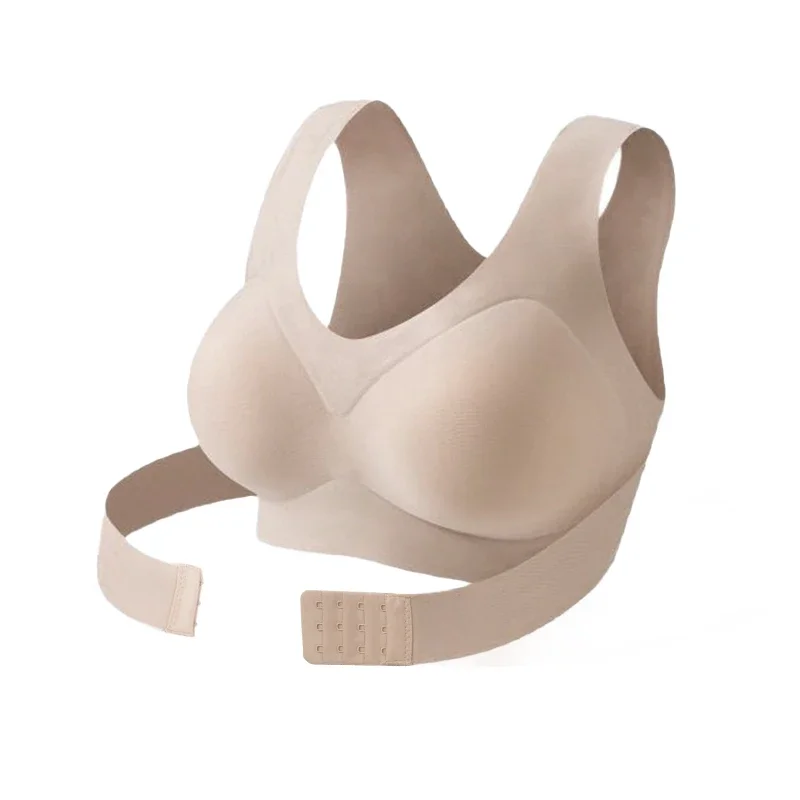 ComfortLift Posture Support Bra – Wireless Posture Bra with Seamless Push Up & Cross Back Support