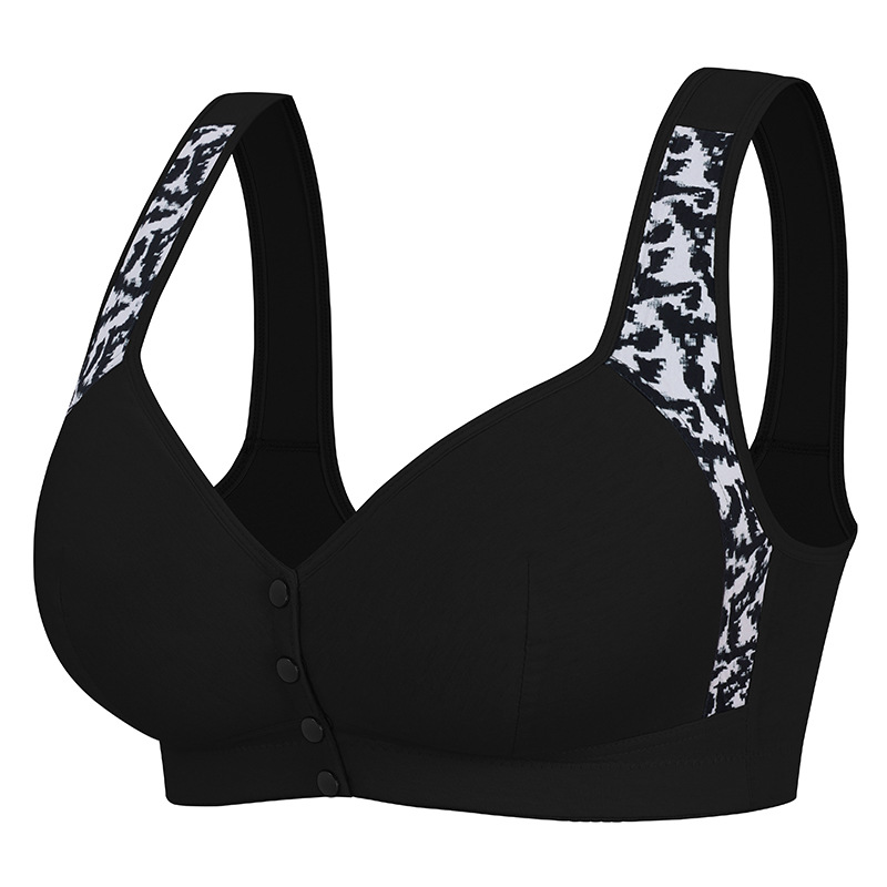 ComfortLift Plus Size Front Closure Bra โ Wireless Support with Wide Straps & Breathable Fit