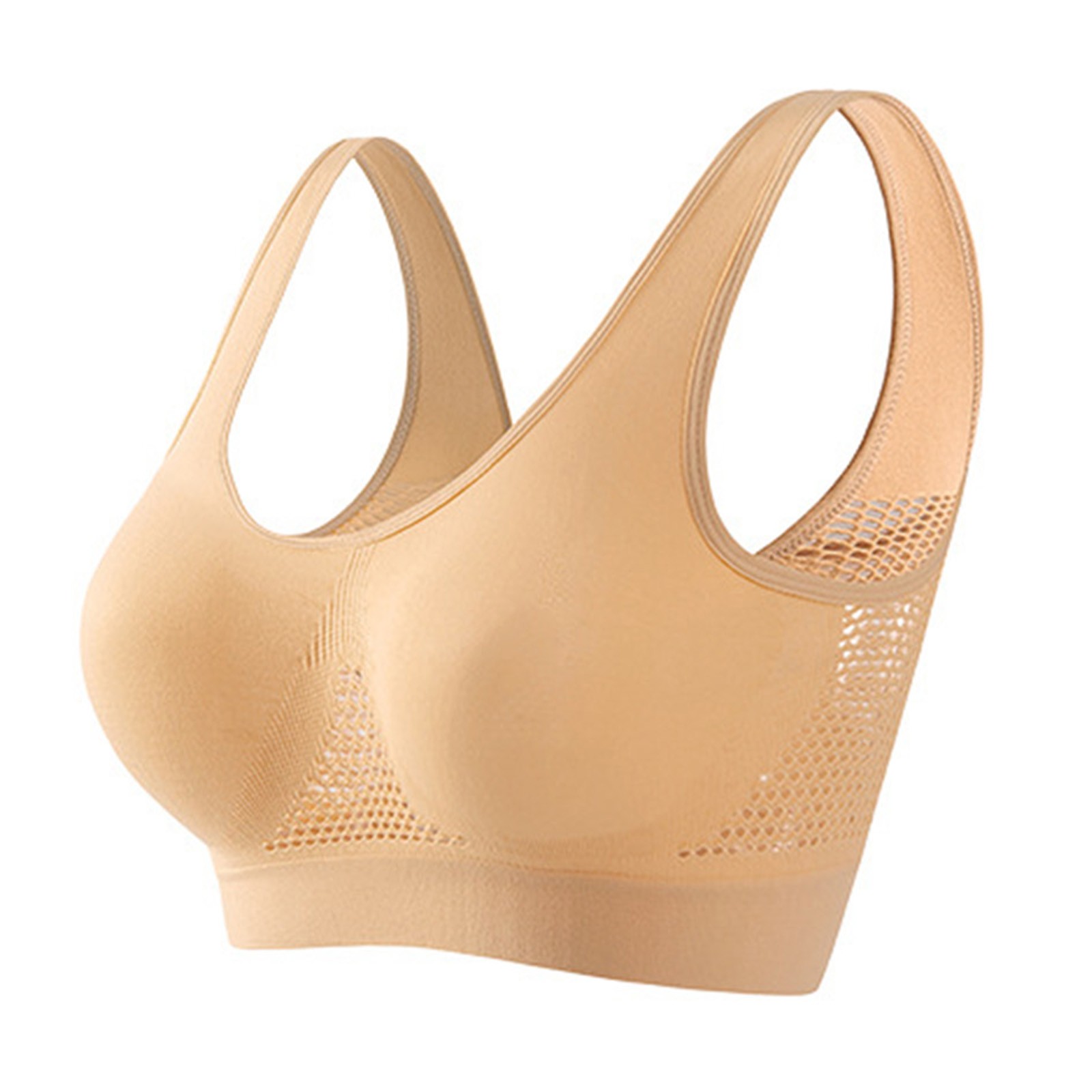 Womens Seamless Sports Wireless Push Up Bra Crop Top for Everyday Comfort