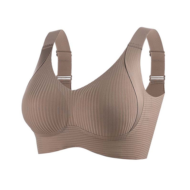 FallSweet Plus Size Wireless Push Up Bra Seamless Breathable Comfort Bralette
