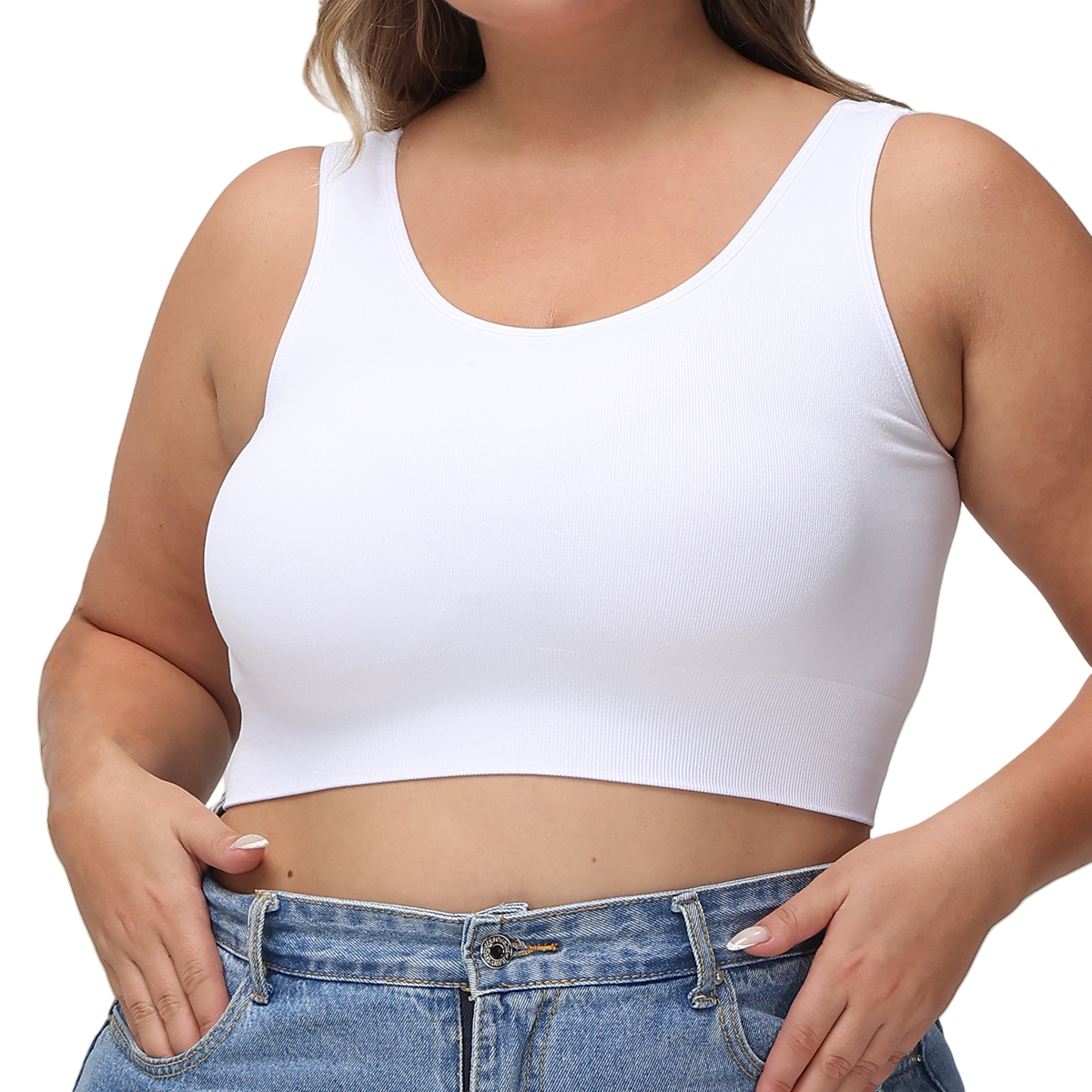 ComfortLift Plus Size Wireless Support Bra Full Coverage Plus Size Bra with Side Support Bra Shaping & No Wire