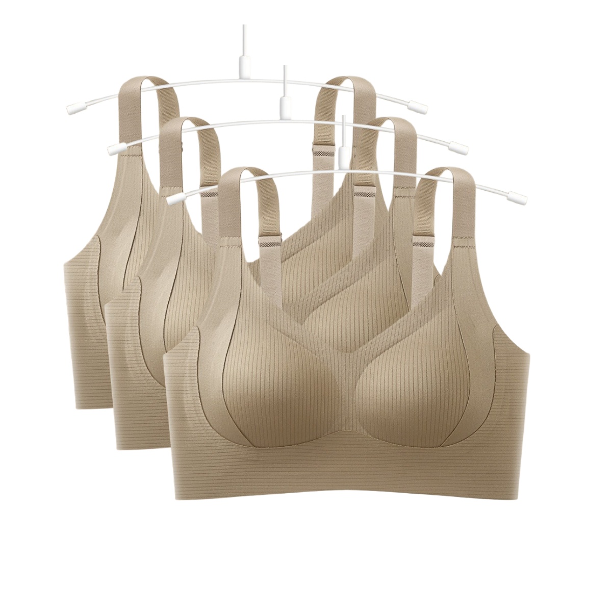 ComfortLift Plus Size Push Up Bra & Seamless Bralette with Adjustable Straps
