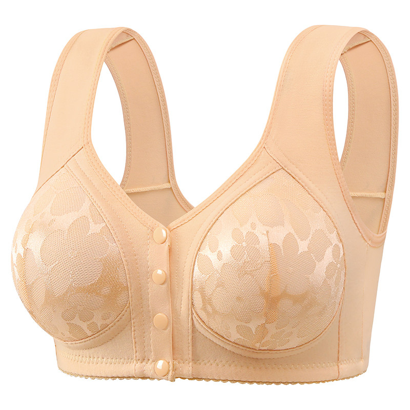 Front Closure Wireless Lace Bra for Comfortable Everyday Support