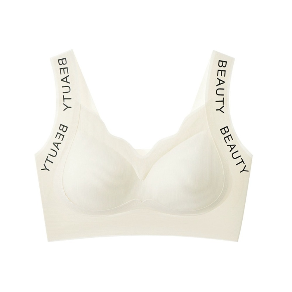 Seamless Wireless Yoga Bra with Shockproof Support and Beautiful Back Design