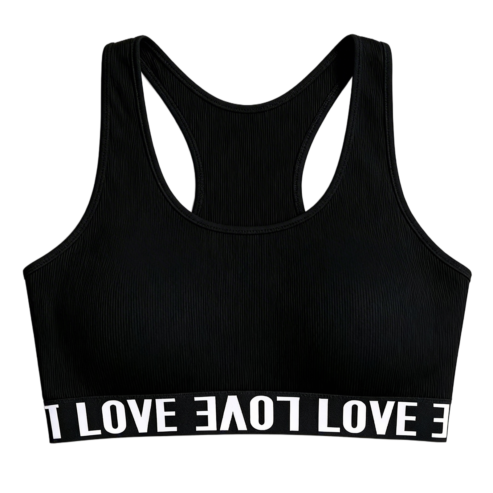 Breathable Sleeveless Sports Bra Tank Top with Push Up Support