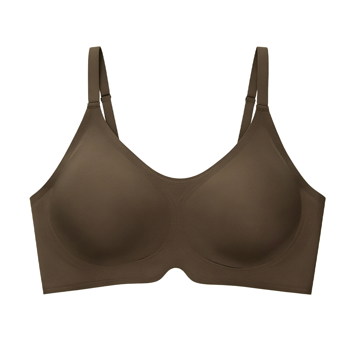Plus Size Wireless Bra With Loop Closure and Breathable No Wire Support