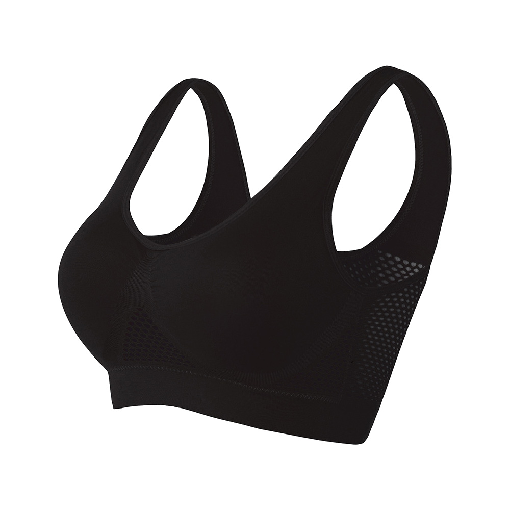 Seamless Wireless Sports Bra for Women with Removable Pads