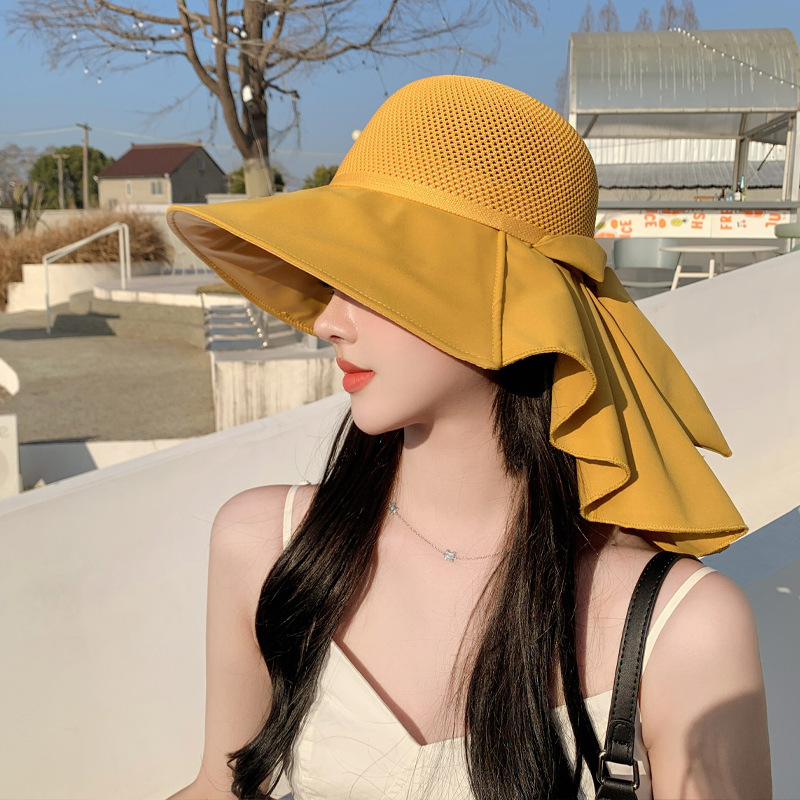 Women Sun Protection Hat with Mesh Neck Flap for Outdoor Travel