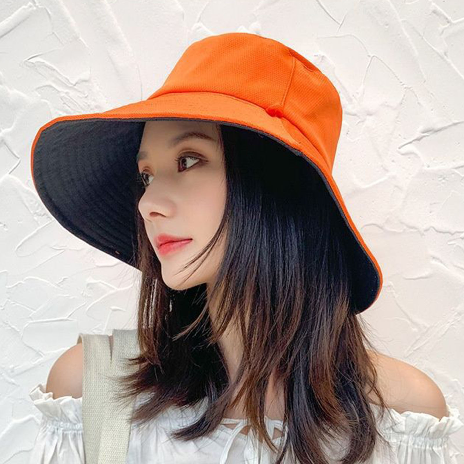 Korean Anti UV Foldable Bucket Hat for Beach and Summer Travel
