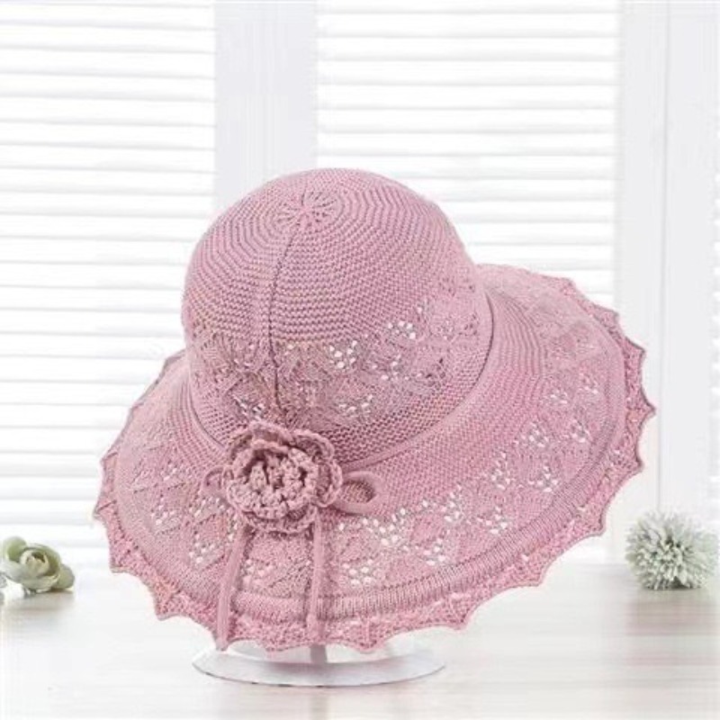 Foldable Wide Brim Womens Straw Sun Hat for Beach and Summer Travel