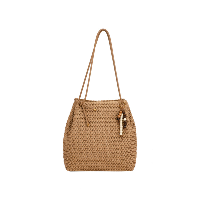Korean Style Large Straw Woven Tote Beach Bag