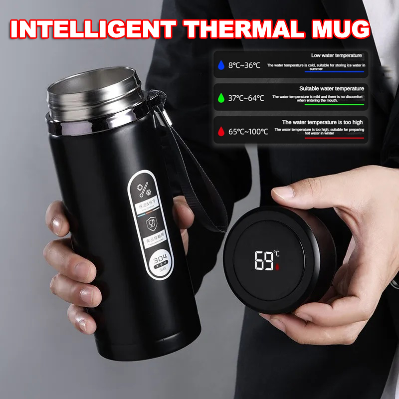 Thermos Hs Code Stainless Steel Thermos Bottle LED Display Vacuum Flask Port | Inspire ...
