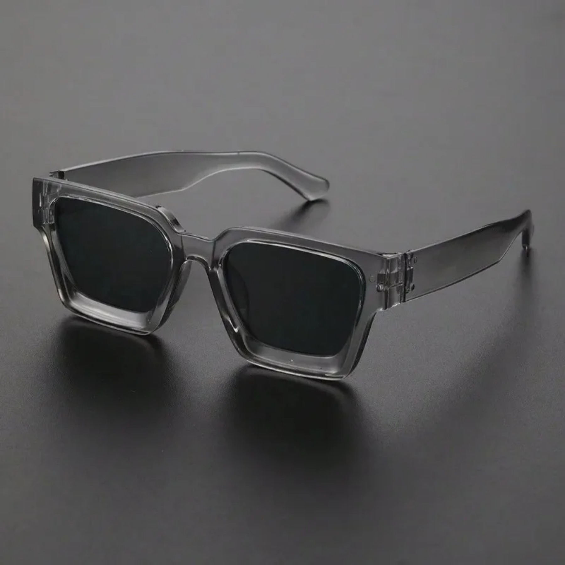 Unisex Plastic Sunglasses, Square Frame Fashion, Street Photography Shades, Beach Trips Driving Acce