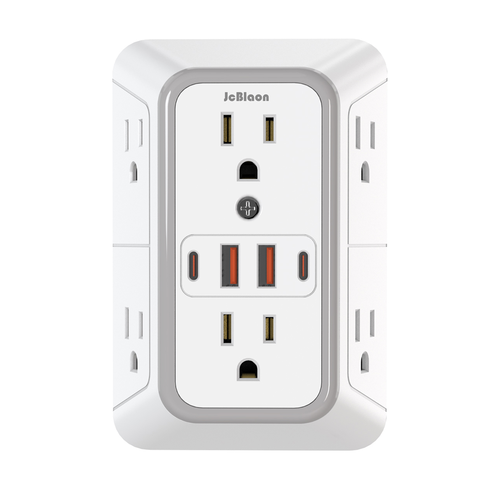 Power Strip with AC Outlets, USB Port (Type C), Multi Socket Wall Socket, Universal Network Filter, Fast Charging