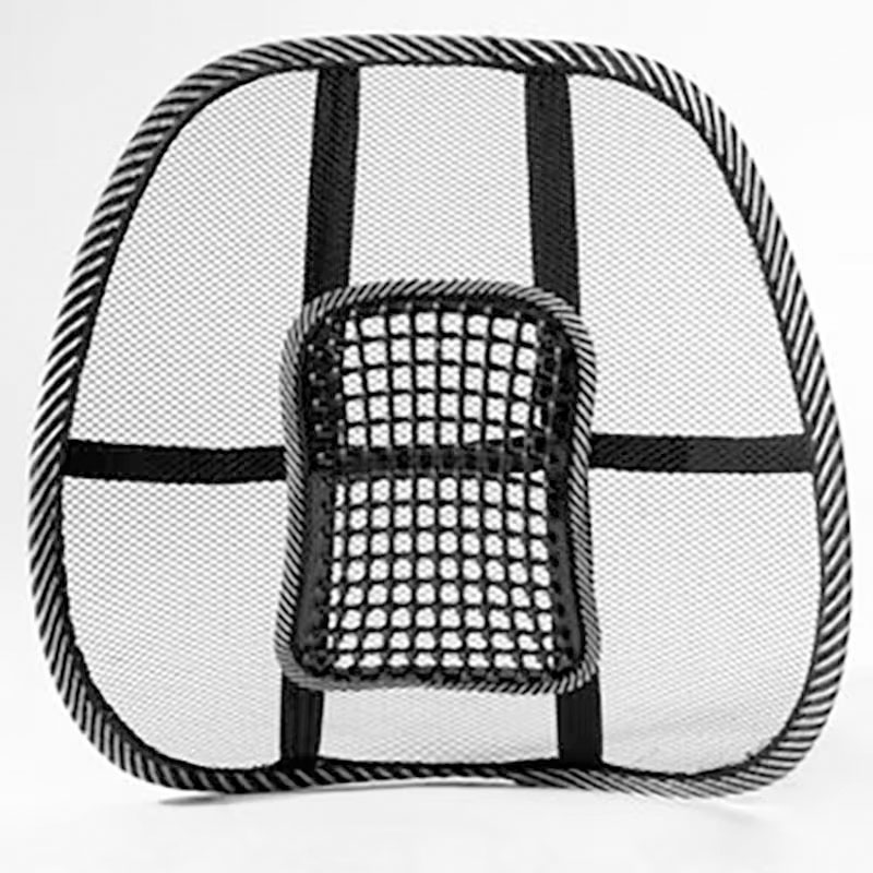 Car Seat Backrest Cushion Mesh, Breathable Lumbar Support for Easy Driving