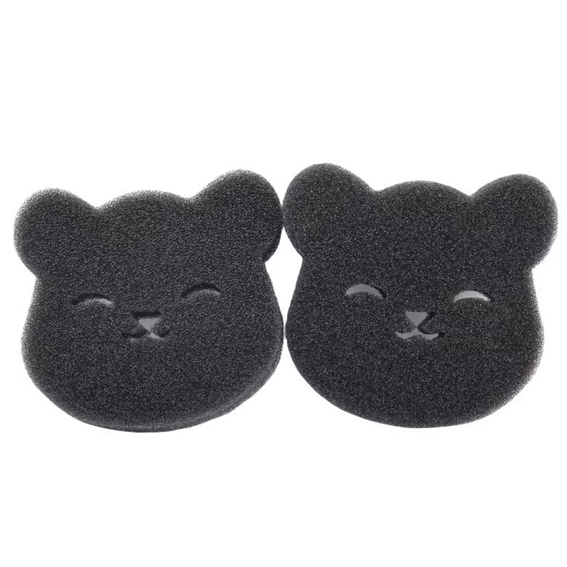 Reusable Household Pet Hair Remover, Black, Machine Washed Bear Sticky Sponge for Dryer