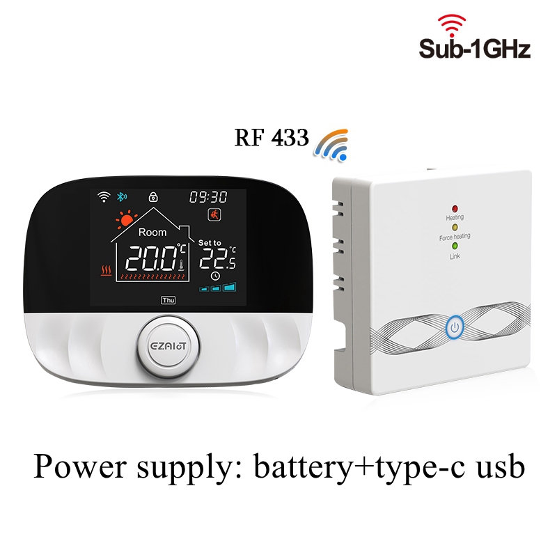 Smart Thermostat Wifi Wireless Temperature Controller for Gas Boiler Water Heating Works with Alexa Google Home