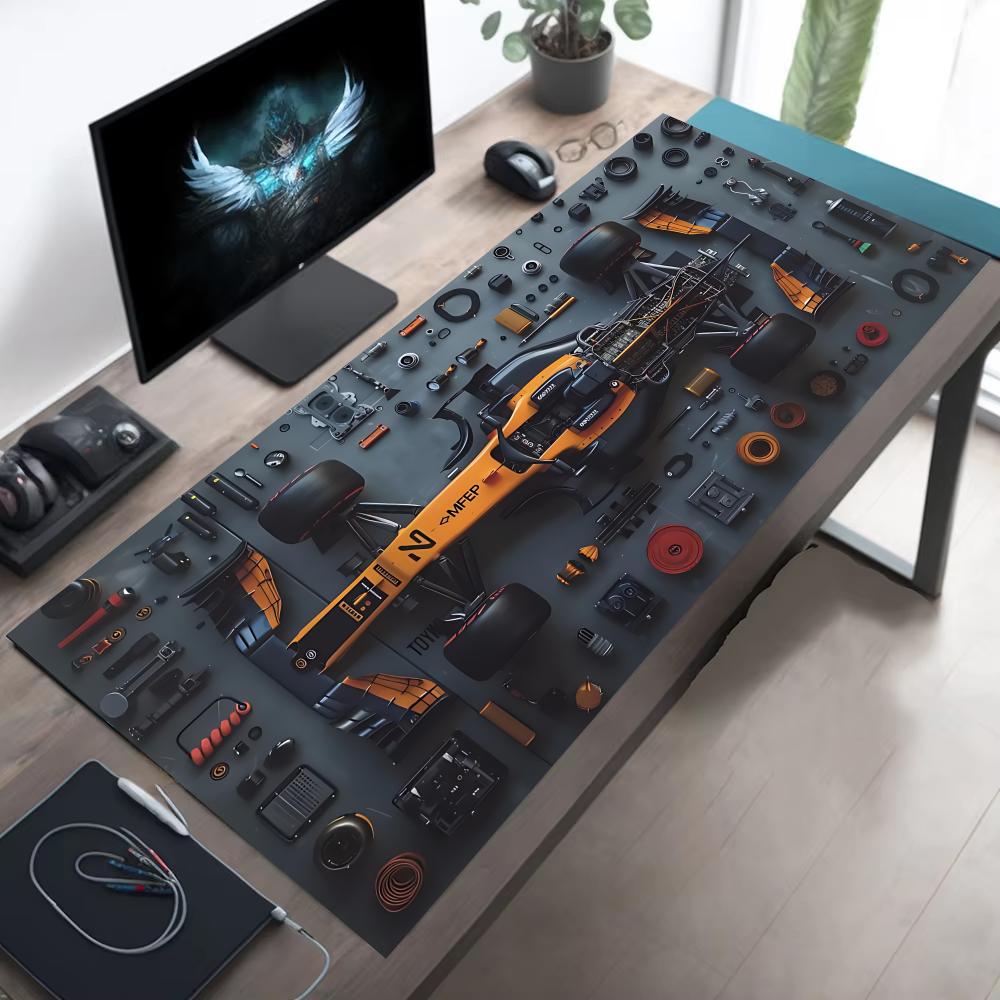 Gt Racing Computer Rgb Mat Racing Parts Mouse Pad, Soft Keyboard Desk Mat for Gamers | Inspire Uplift