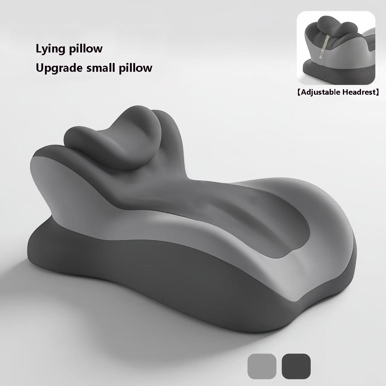 Memory Foam Pillow, Ergonomic Neck Support, Bed Sofa Wedge, Pain Relief, Comfortable Leg Rest for Reading and Phone Use