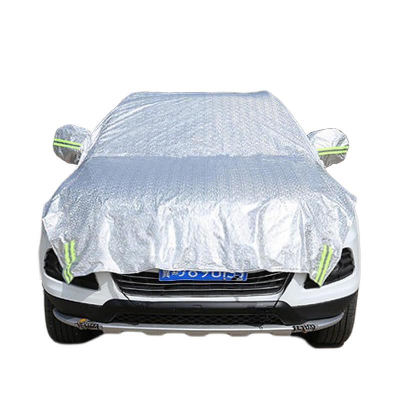 Half Car Sunshade Cover for Auto Heat Insulation, Aluminum Film, Upgraded Protection for Sedans & SUVs, Vehicle Supplies