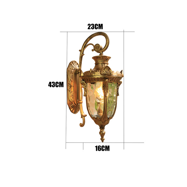Outdoor Wall Lamp, Retro Exterior Light, Water proof Garden Lights for Yard, Porch, and Patio