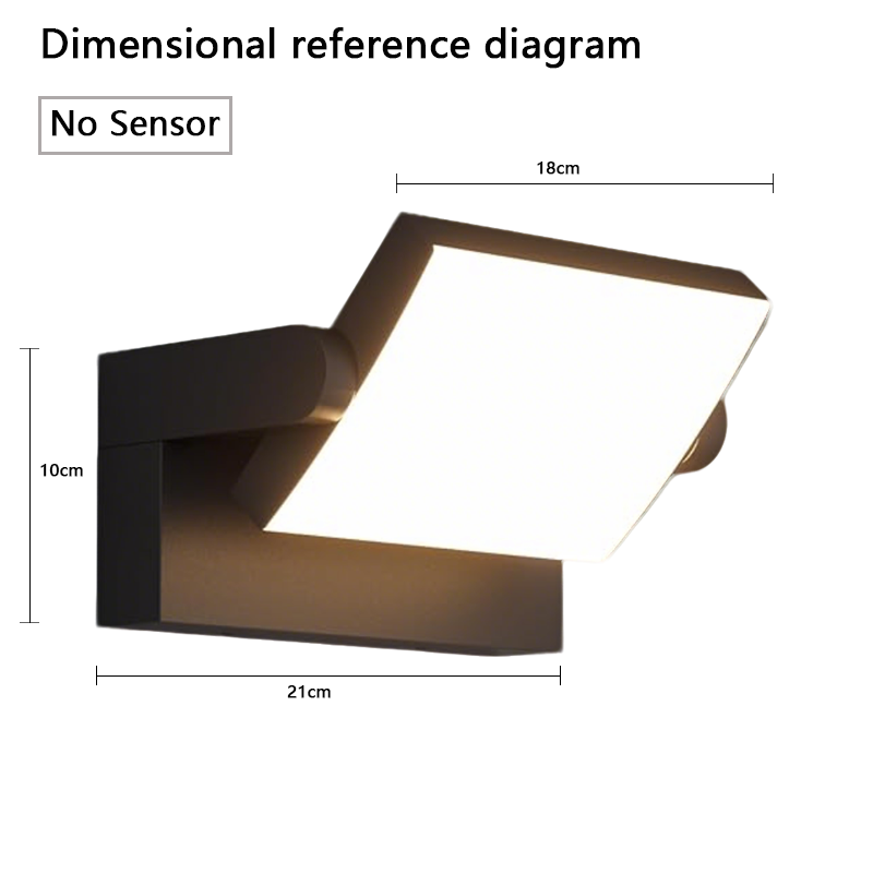 Outdoor LED Wall Lamp, Waterproof Motion Sensor Light, Modern Decorative Porch & Garden Lighting for Pathway & Balcony