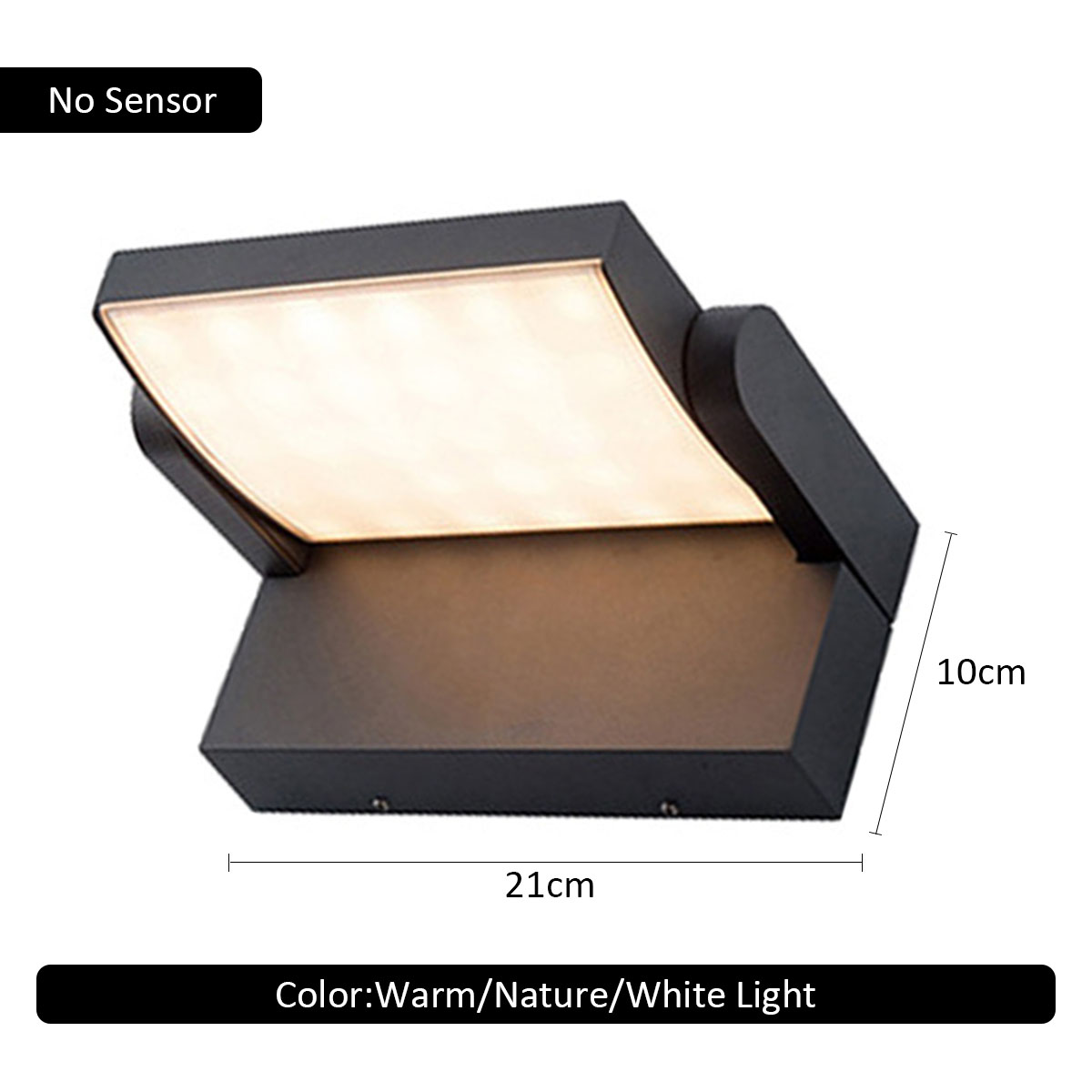 LED Outdoor Wall Light, Waterproof Motion Sensor Wall Lamp, Modern Lighting for Home, Balcony, Porch
