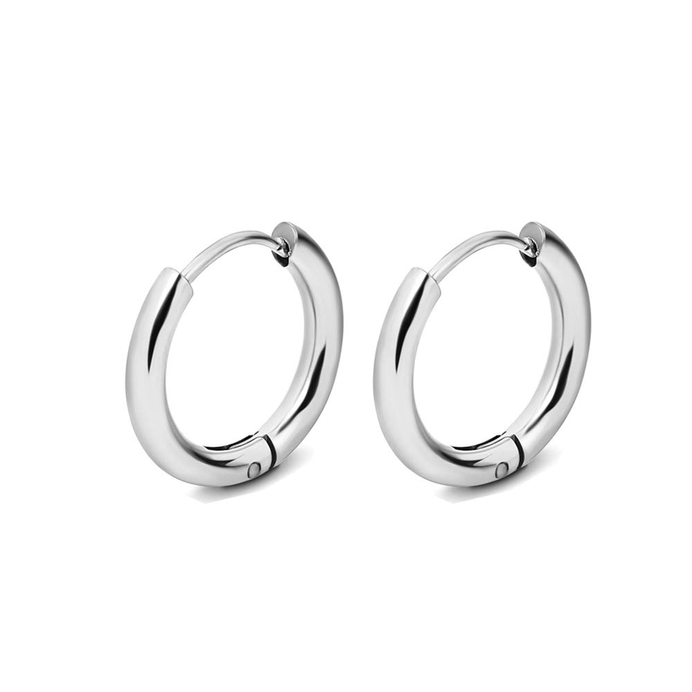 Stainless Steel Hoop Earrings for Women and Men, Gold Color Small Earrings for Girls, Durable Jewellery