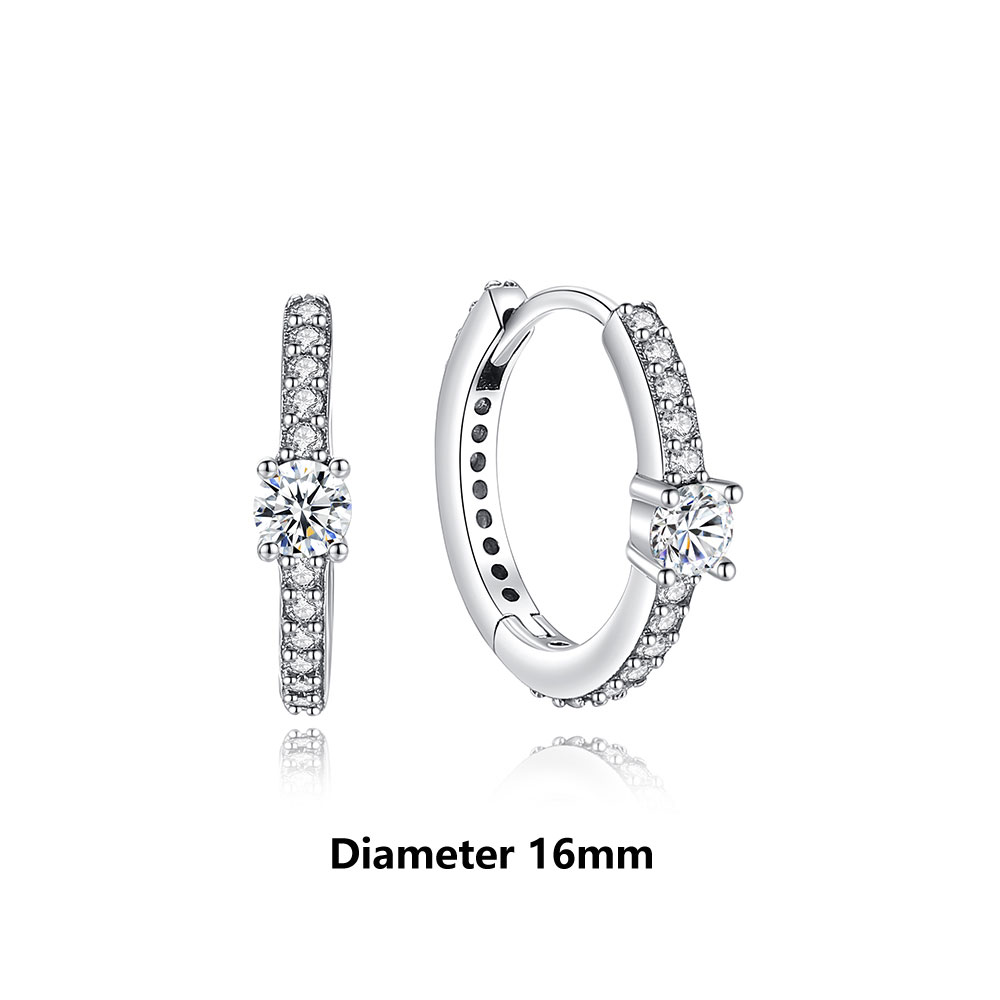 Sterling Silver Earrings Stud Hoop Crystal Earrings for Women, Rose Gold Crown Heart Infinity Bee Earrings