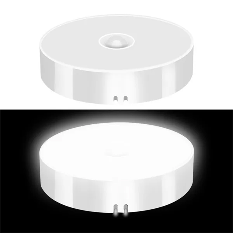 PIR Motion Sensor LED Night Light, USB Rechargeable, Wireless Closet Light for Kitchen, Cabinet, Wardrobe, and Staircase
