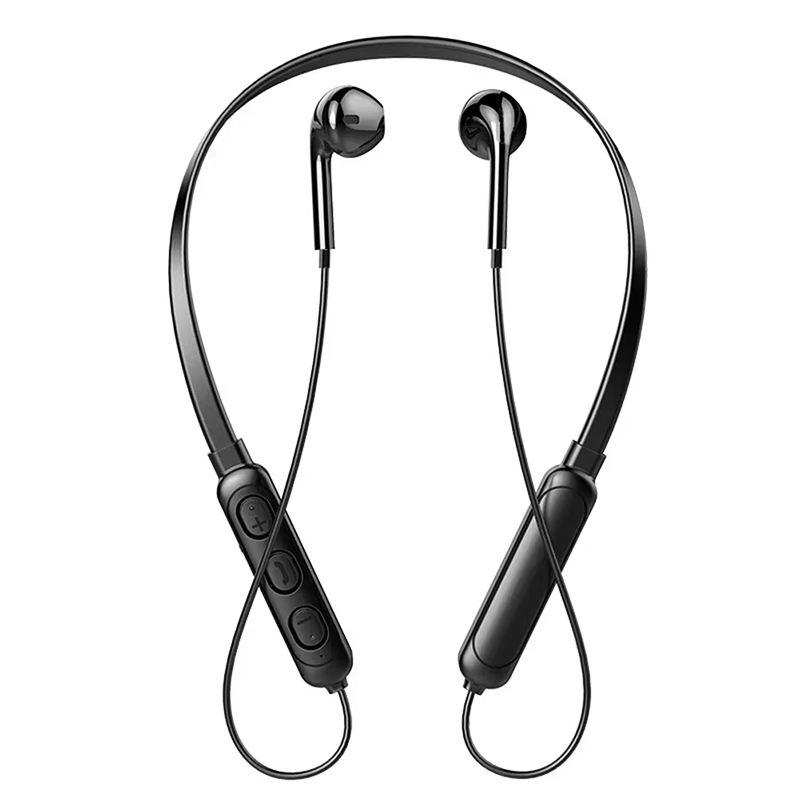 Wireless Bluetooth Headset, Neck Hanging Stereo, Noise Reduction, Universal 5.0 Sport Headset with Microphone