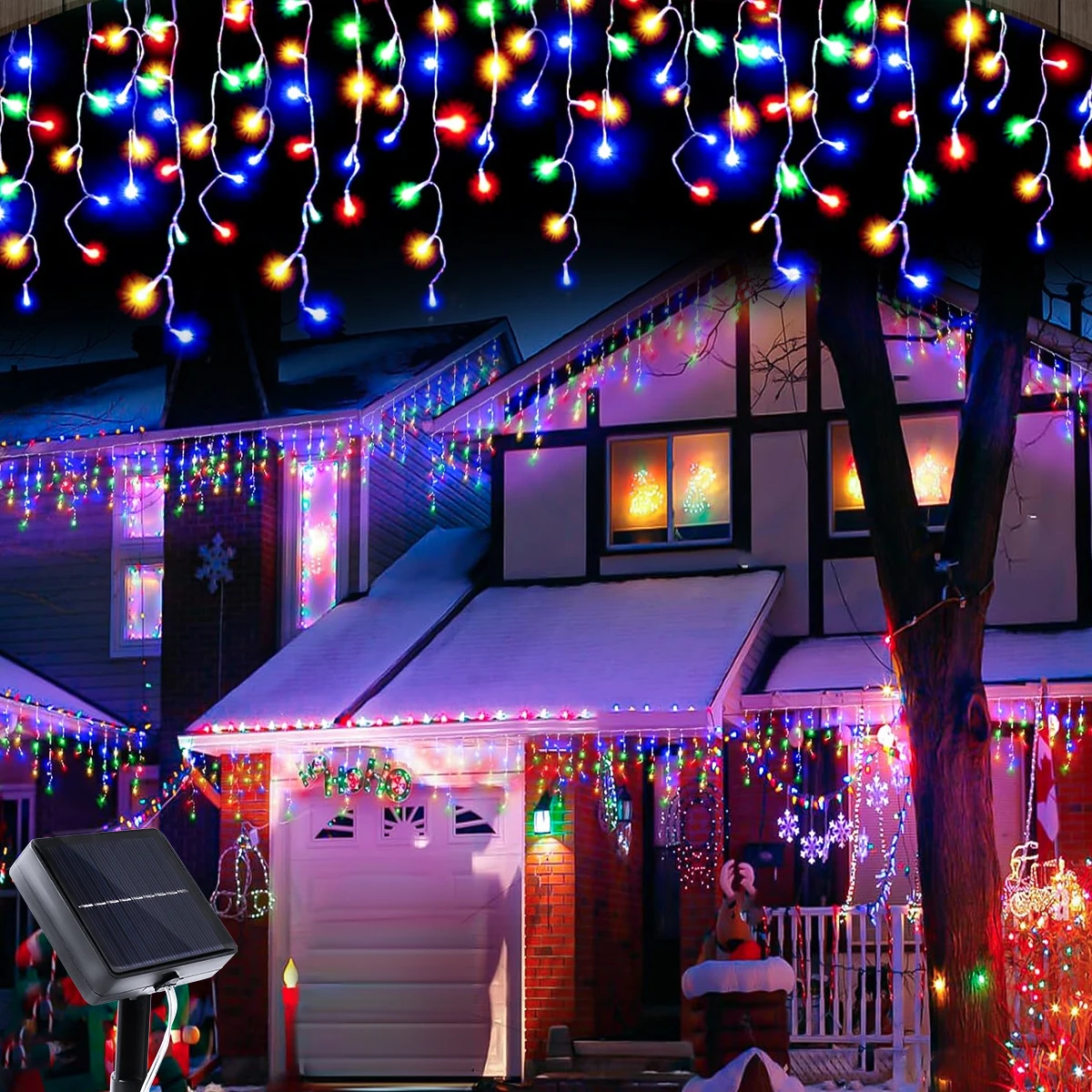 Solar Outdoor Christmas Lights, Waterproof Fairy Lights for Home, Party, Halloween Holiday Decoration