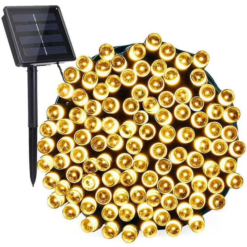Solar Powered String Lights, Waterproof Light for Christmas, Halloween, Wedding Party Decor, Festival Garden Atmosphere