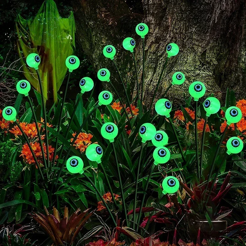 Solar Powered Halloween Eyeball Light, Waterproof for Outdoor Garden Lawn Party Path, Halloween Festive Atmosphere