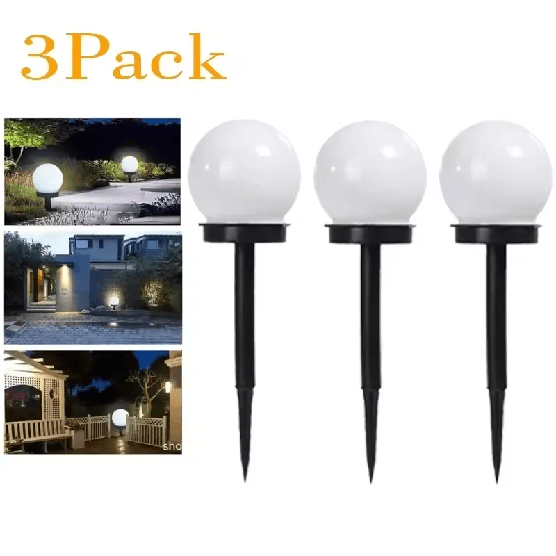 Solar Garden Ball Lights Waterproof Outdoor LED Pathway Lights