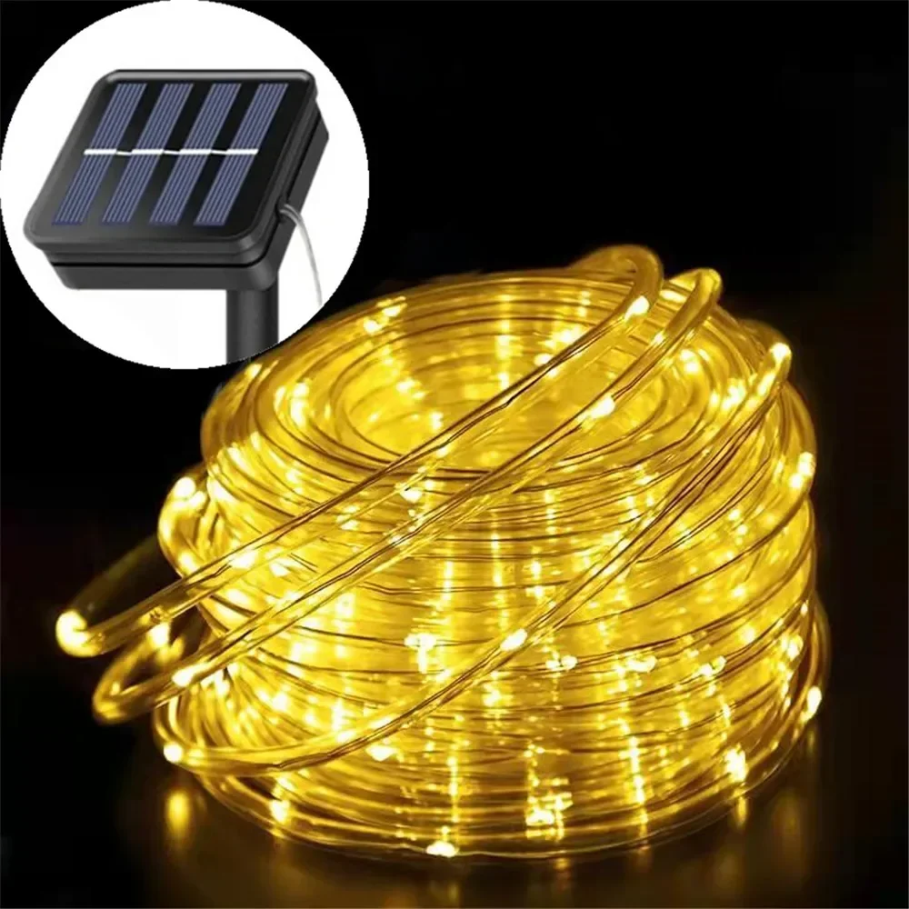 Solar Powered LED Tube Light, Waterproof Light for Garden, Patio, Wedding, Party, Outdoor Tree, Stair, Railing Guardrail