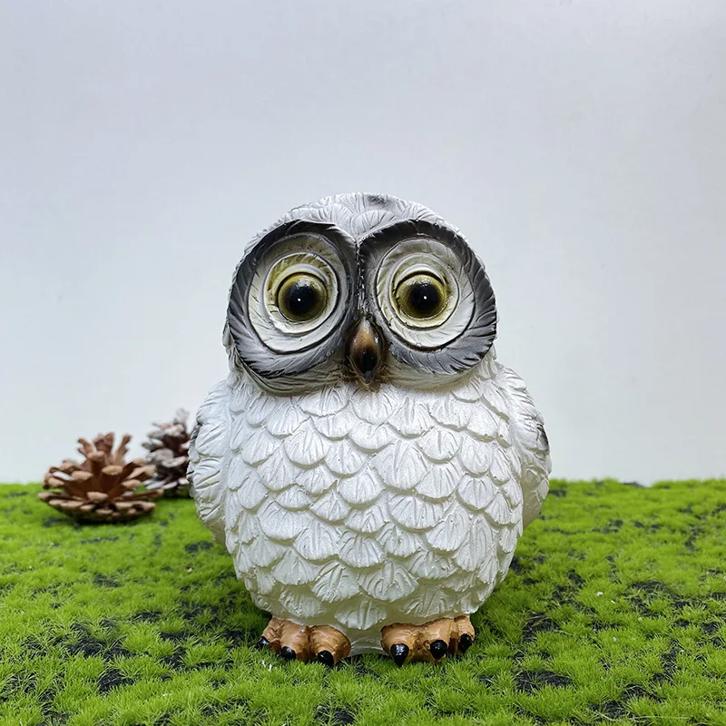 Owl Night Lights Outdoor Waterproof, Solar Powered Garden Lamp, Courtyard Balcony Decor, LED Landscape Light for Lawn