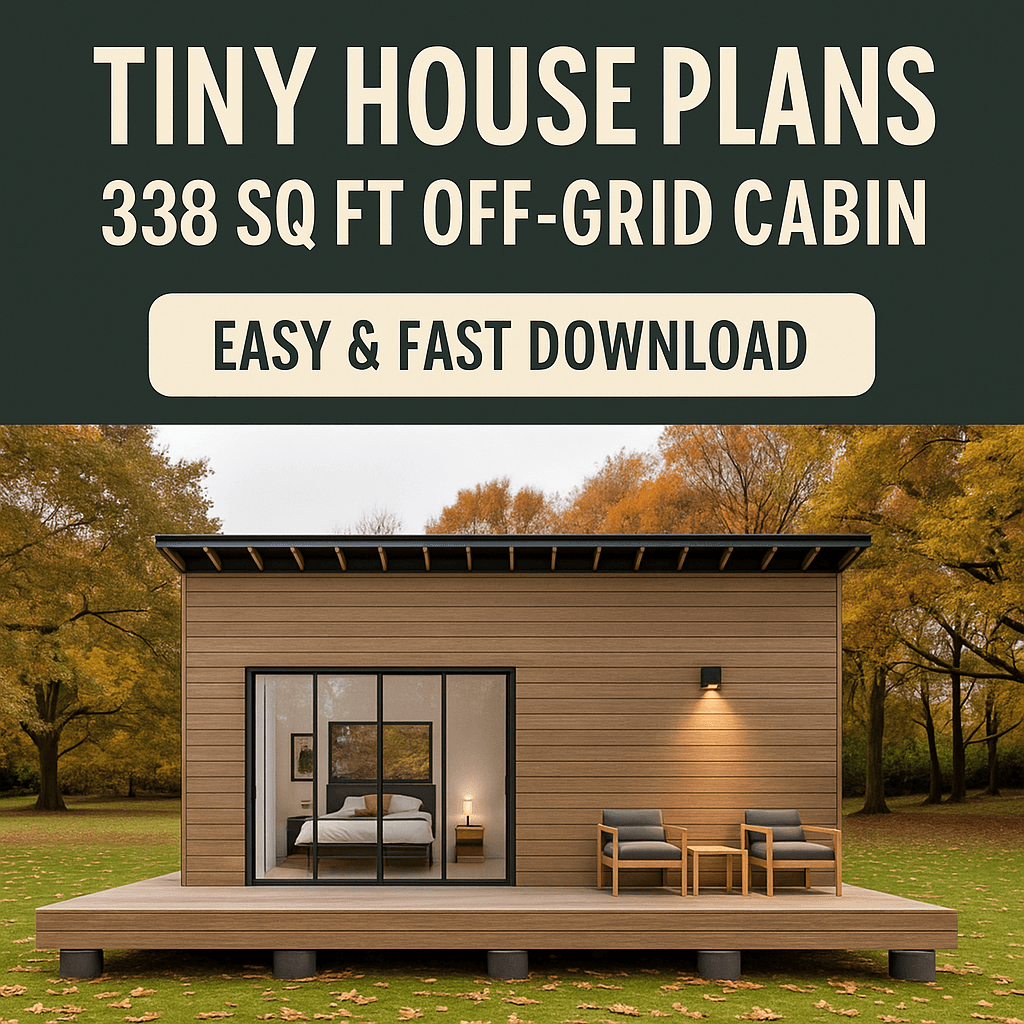 Image result for TINY HOUSE PLANS - 338 SQ FT OFF-GRID CABIN | Inspire Uplift