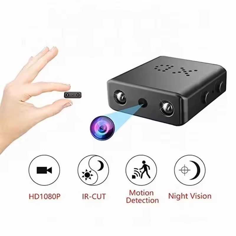 Mini 4K WiFi Security Camera - Portable Night Vision Home Monitor with Waterproof Protection