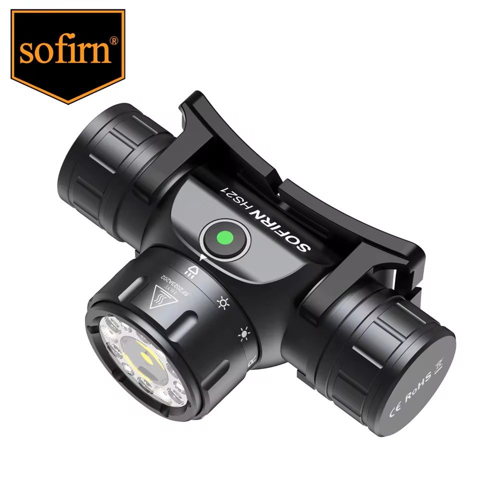 Rechargeable EDC Headlamp with Infrared Switch and 2000 Lumen Output