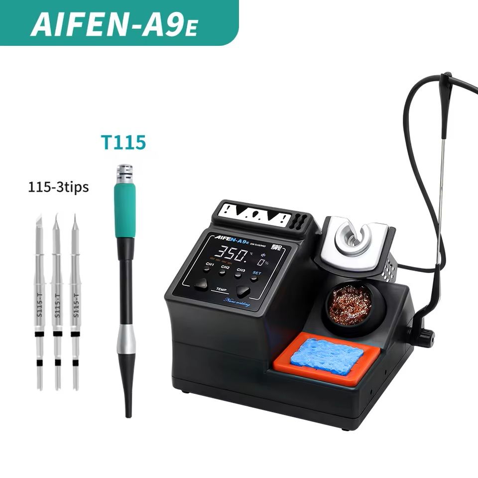Soldering Station With Handle And Tips For Precision Rework And Repair