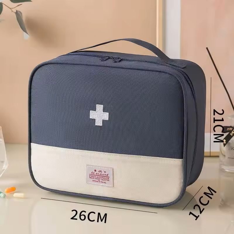 Large Capacity Portable Medicine Storage Bag - Travel First Aid Organizer for Home and Outdoor Use