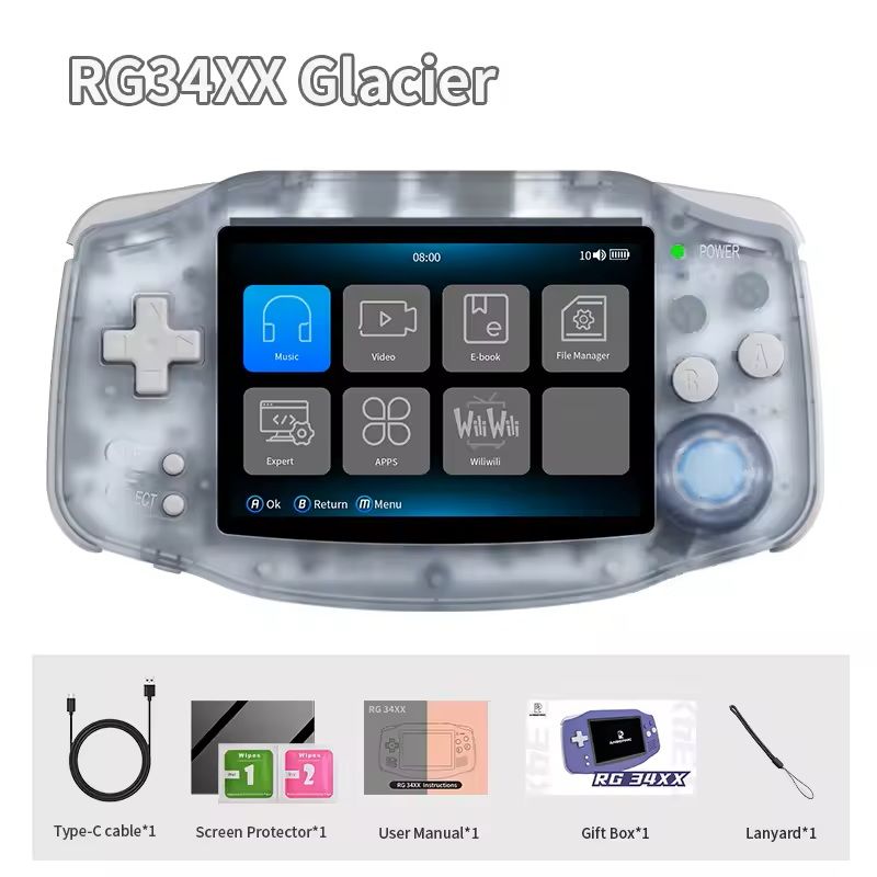 Retro Handheld Game Console with WiFi and TV Output