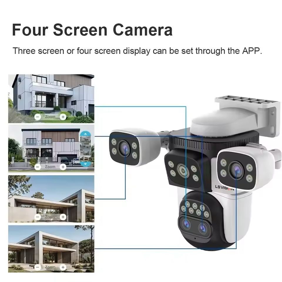 20MP Outdoor WiFi Security Camera with 10X Zoom and Auto Human Tracking