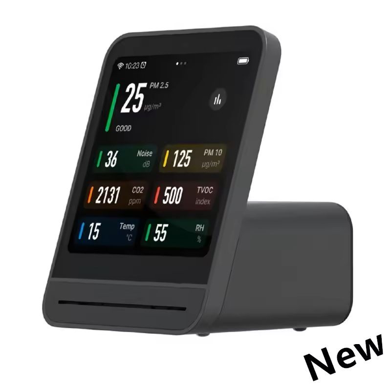 Smart Air Quality Monitor with Touchscreen and CO2 PM2.5 Sensor