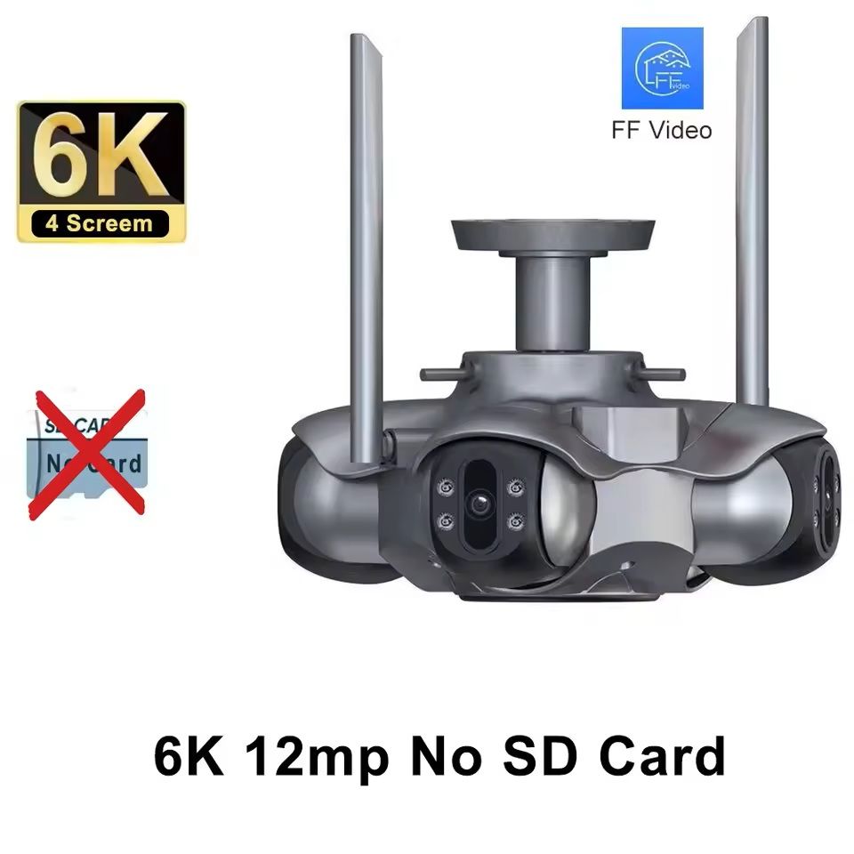 10K/6K WiFi PTZ Surveillance Camera with Auto Tracking and Four Lenses