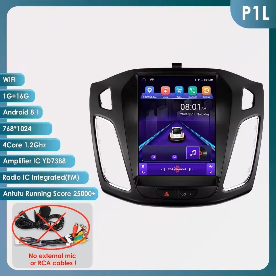 9.7-Inch Android Car Multimedia Player with GPS and CarPlay for Ford Focus